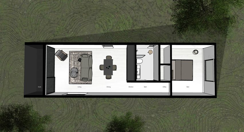 A floor plan of Canton House