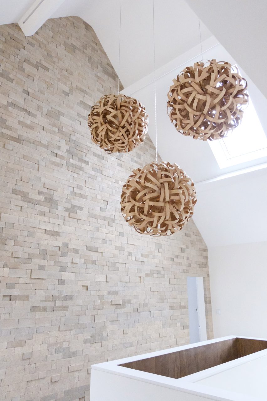 Interior of house with Marshalls concrete bricks