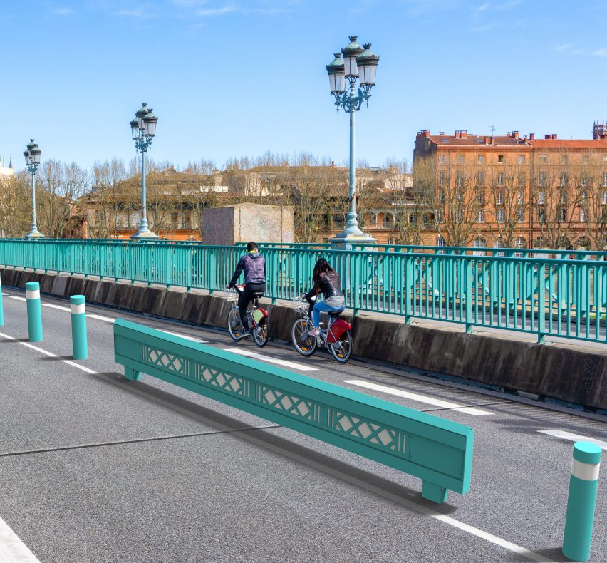 Turquoise protective barriers
