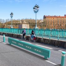 Colourful street furniture