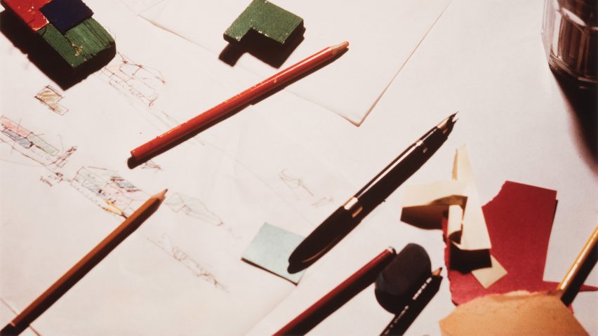 View of a drafting table
