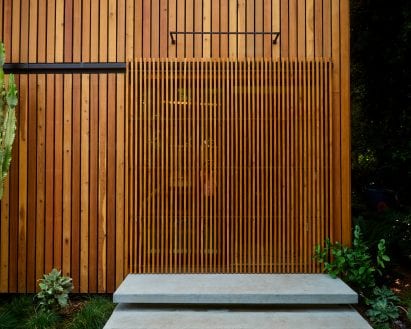 Sliding door entrance