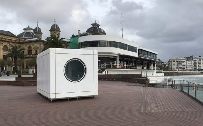 Module on display at a museum