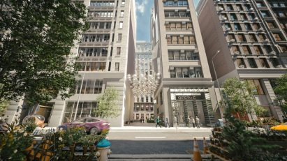Render of Beyond the Street rezoning from the exterior