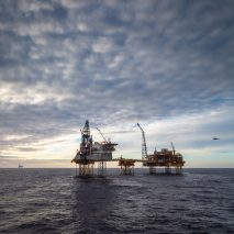 North Sea oil rig