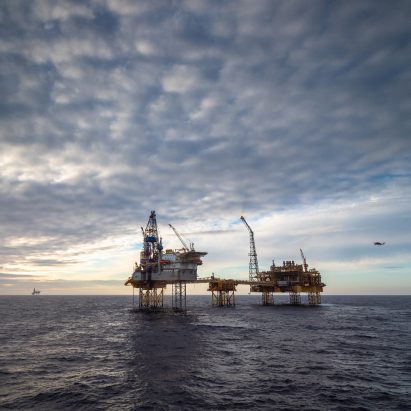 North Sea oil rig