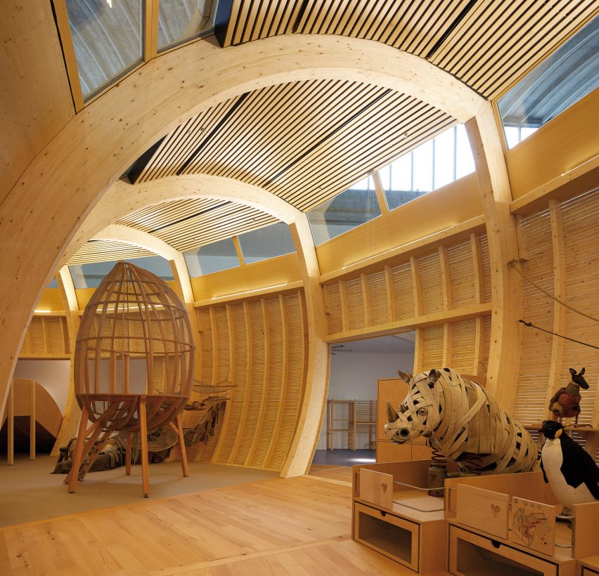 Play areas were placed inside