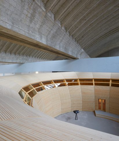 The structure was clad in timber