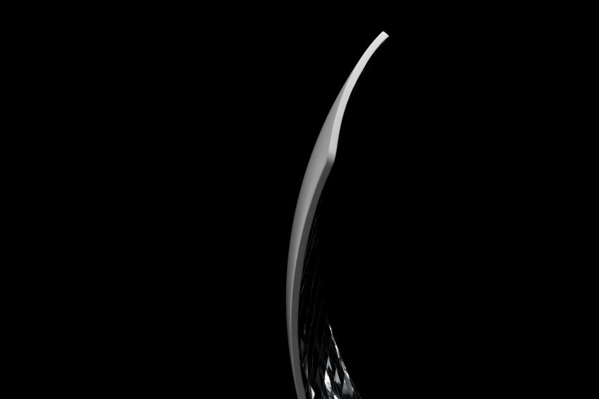 Spherical Olympic cauldron with hydrogen-powered flame by Nendo