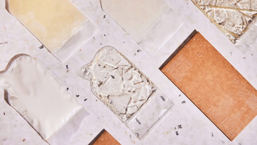 On Repeat biodegradable sachets of liquid