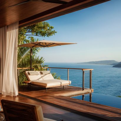 Ocean view from villa at One&Only Mandarina hotel
