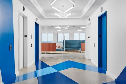 Perkins&Will used Signify's brand colours in the space