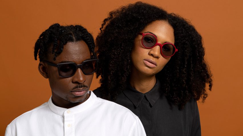 a man and woman wearing Reframd sunglasses