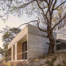 The home has a concrete construction