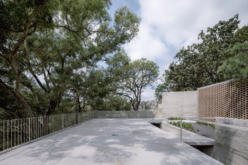 The terraces has an open design