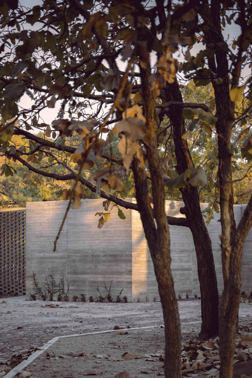 Concrete has a textural quality
