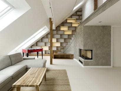 A loft apartment in Prague