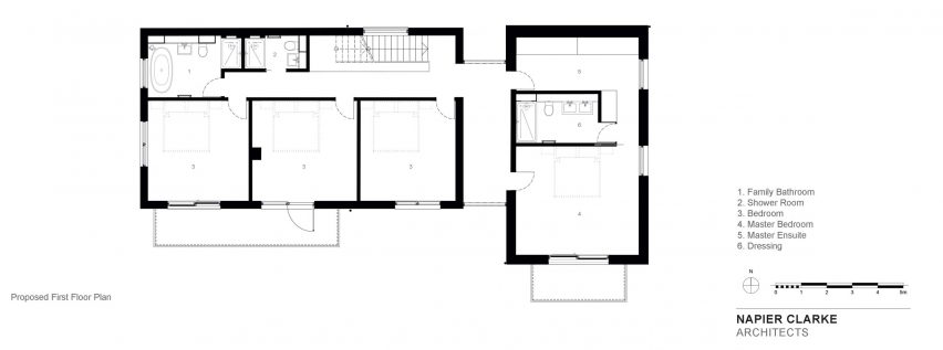 First floor plan of Samarkand by Napier Clarke Architects