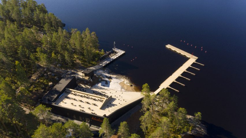 An aerial view of Saunaravintola Kiulu