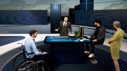Presenters and guests in The News Pavilion