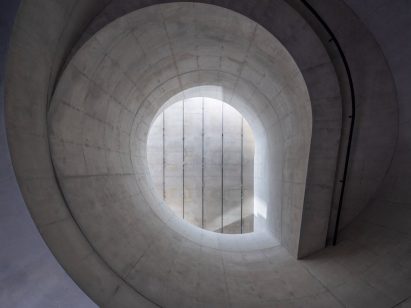 A concrete ramp