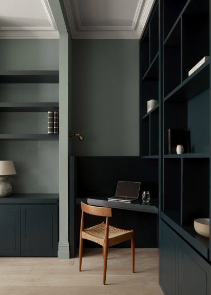 Living room, T-House by Will Gamble Architects