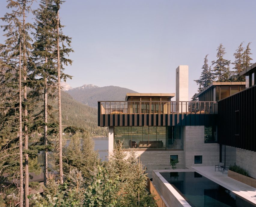 Daytime view, The Rock house in Whistler by Gort Scott