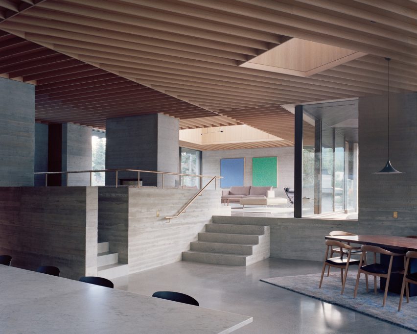 Living room, The Rock house in Whistler by Gort Scott