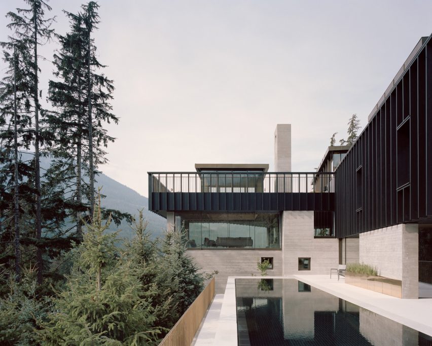 Swimming pool, The Rock house in Whistler by Gort Scott