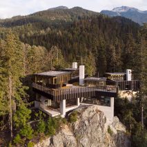 Aerial view, The Rock house in Whistler by Gort Scott