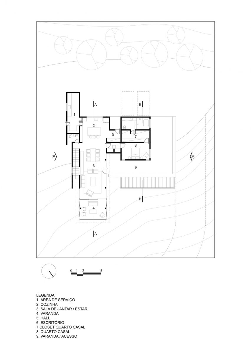 Floor Plan TKN House OTP Arquitetura