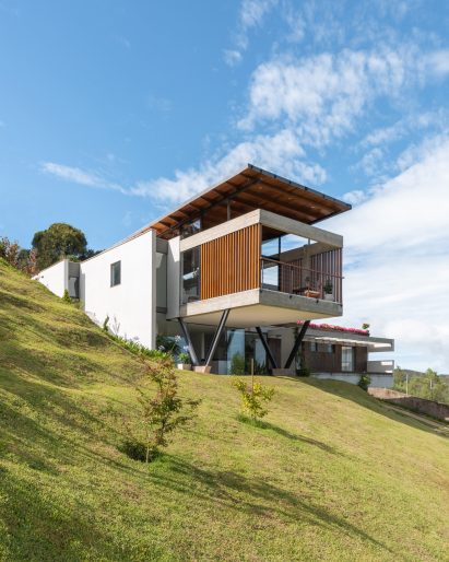 Hillside view of TKN house