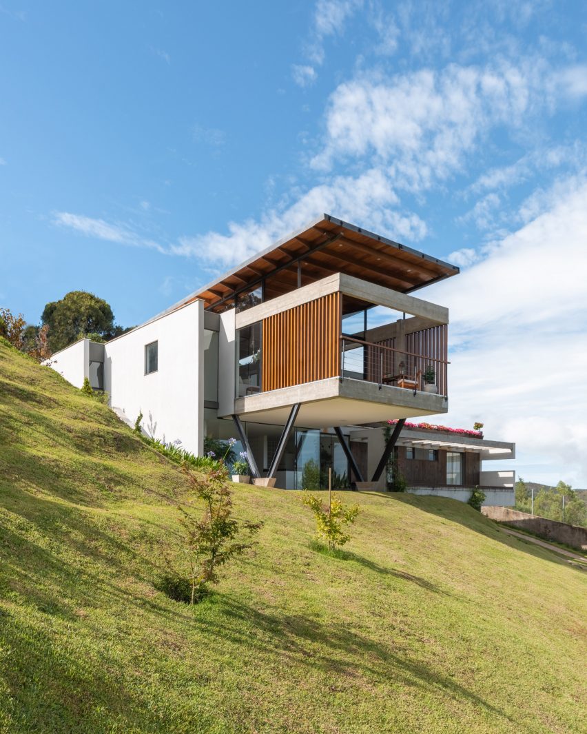Hillside view of TKN house
