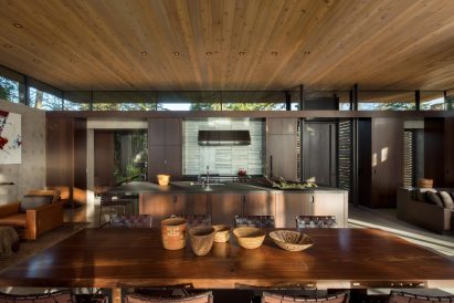 View towards the kitchen from the dining room