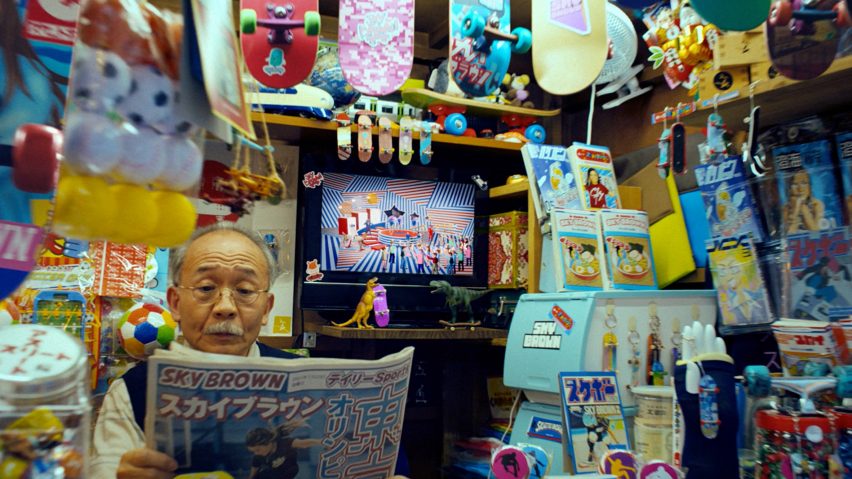 Street vendor kiosk in BBC trailer for Tokyo 2020 Olympics produced by Factory Fifteen and Nexus Studios