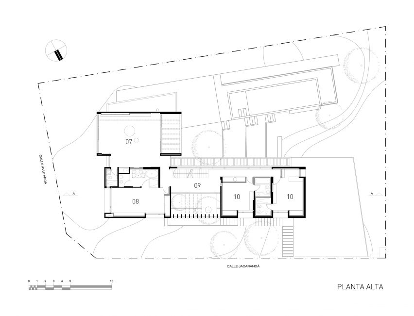 Top floor plan