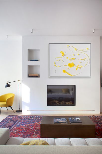 Colourful furniture in the living room