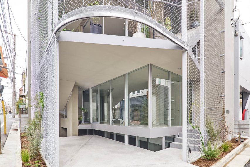 An entrance to a Japanese house