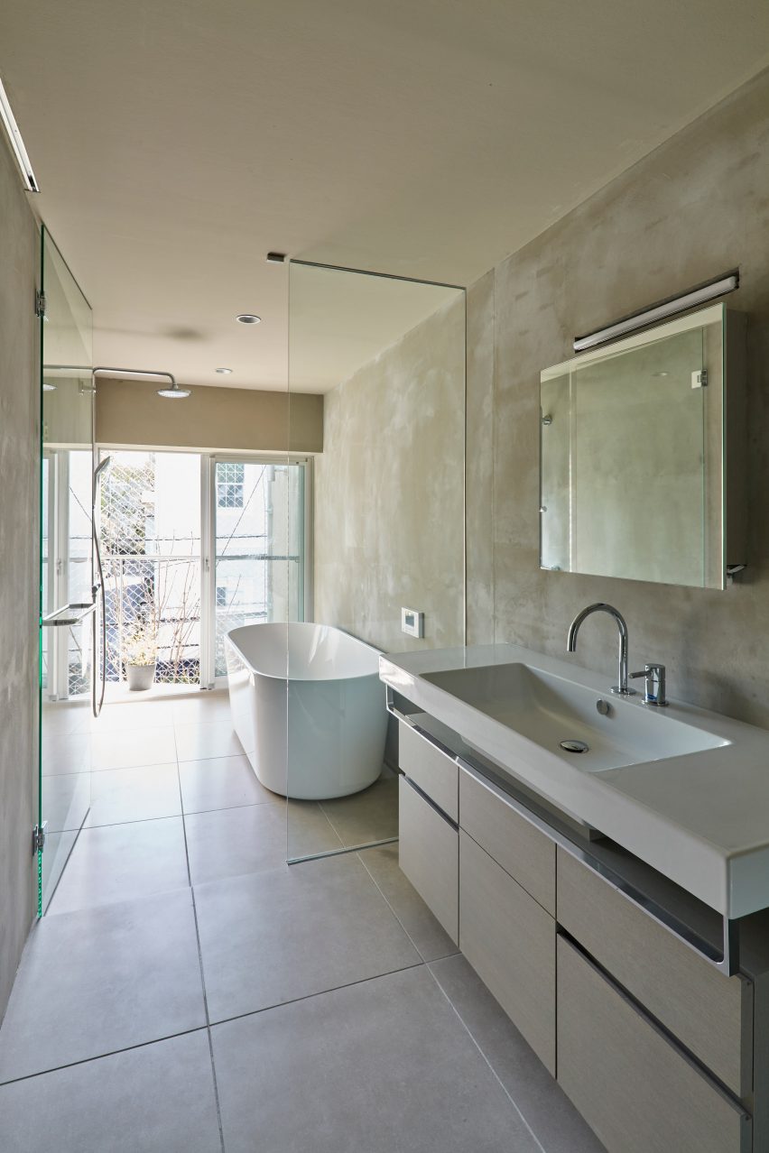 A bathroom inside Weather House by Not Architects Studio