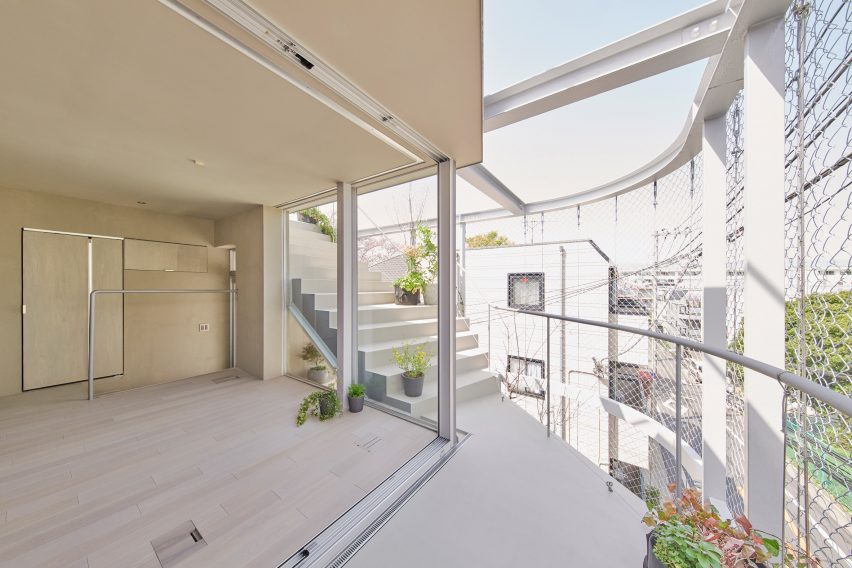 A residential terrace