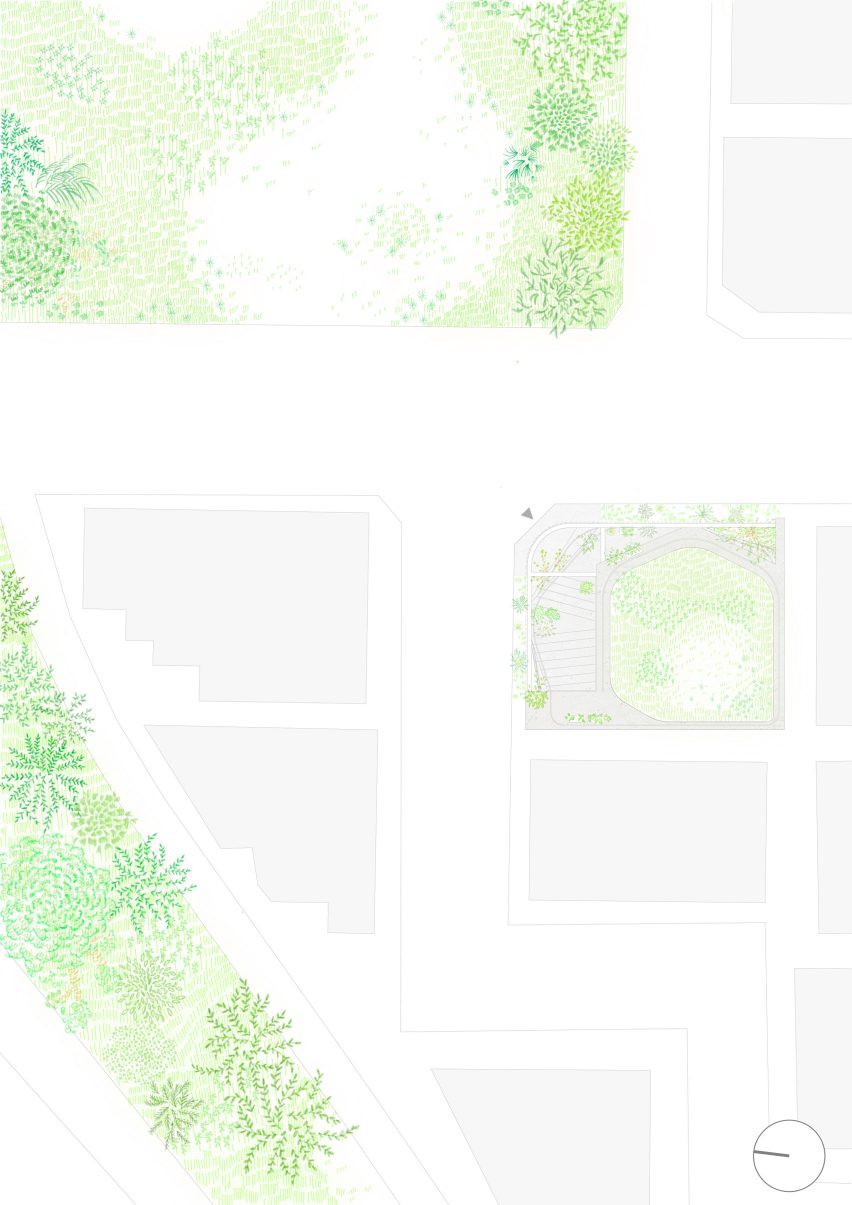 Site plan of Weather House by Not Architects Studio