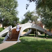 Striatus 3D-printed concrete bridge