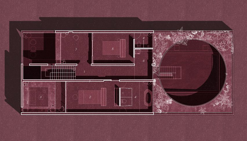first floor plan of the home