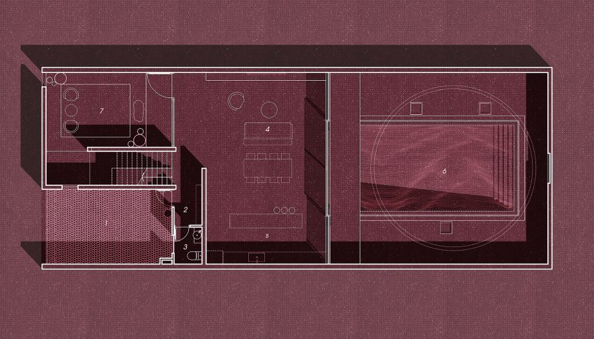 Ground floor plan of the home