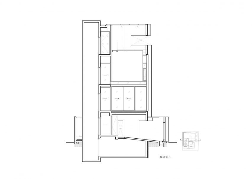 Section four, 55 Sathorn house by Kuanchanok Pakavaleetorn Architects