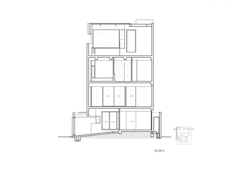 Section five, 55 Sathorn house by Kuanchanok Pakavaleetorn Architects