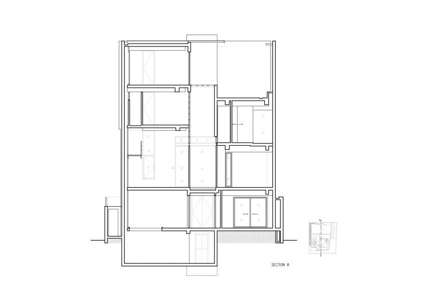 Section eight, 55 Sathorn house by Kuanchanok Pakavaleetorn Architects