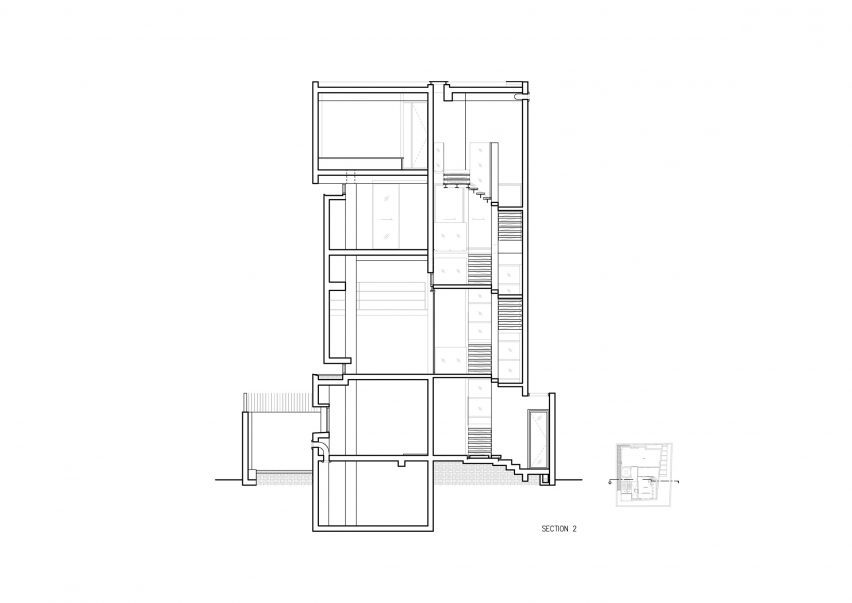 Section two, 55 Sathorn house by Kuanchanok Pakavaleetorn Architects