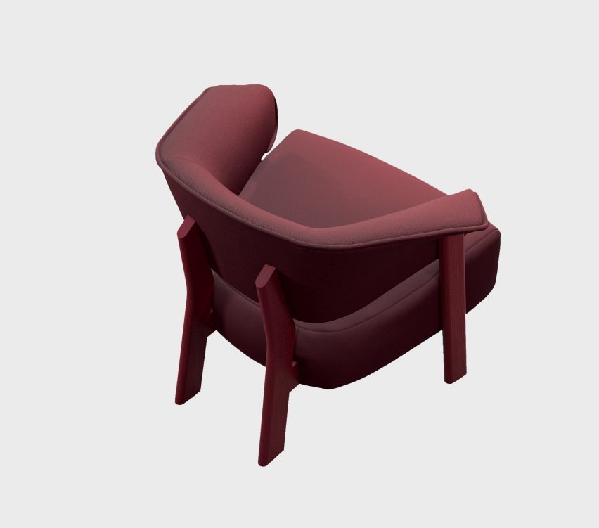 An imagine of a red chair