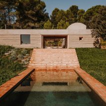 Spanish tile house with pool
